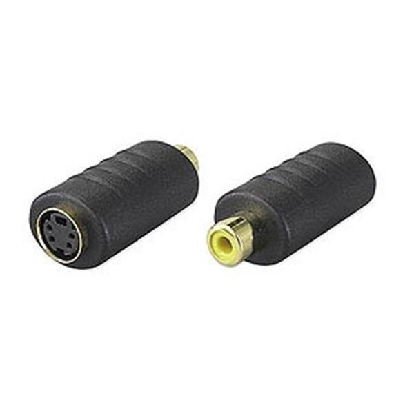 Ziotek Inc Mini Din-4 SVIDEO Female To RCA Female Adapter 128 3225